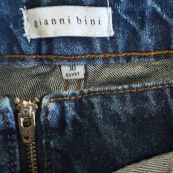 Gianni Bini - Dark Denim High Rise Skort - Picture 4 of 6